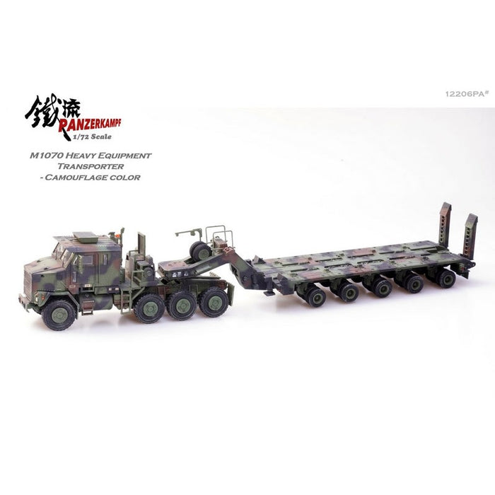 Panzerkampf 1/72 US Oshkosh M1070 Heavy Equipment Transporter with M1000 Trailer Green Camouflage