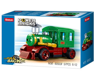 Power Bricks Pull Back Train 57pcs