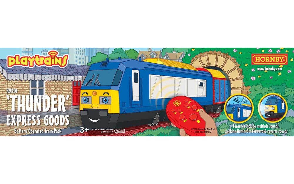 OO THUNDER EXPRESS GOODS BATTERY OPERATED TRAIN PACK