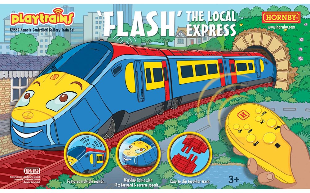 OO FLASH LOCAL EXPRESS REMOTE CONTROL BATTERY TRAIN SET