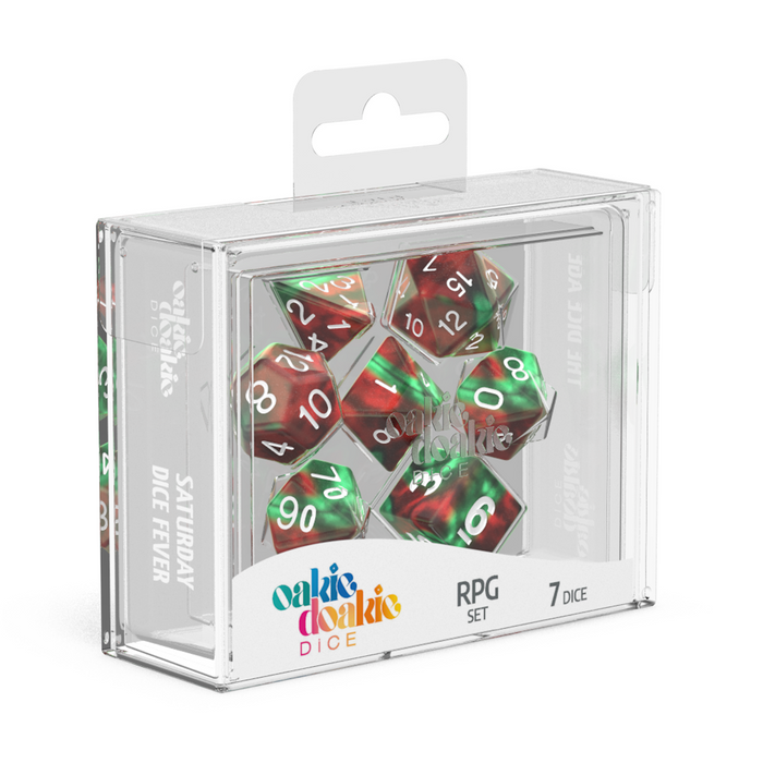 RPG Dice Set GemiDice  Bloody Jungle Set of 7