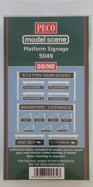 OO Modelscene Platform Signage