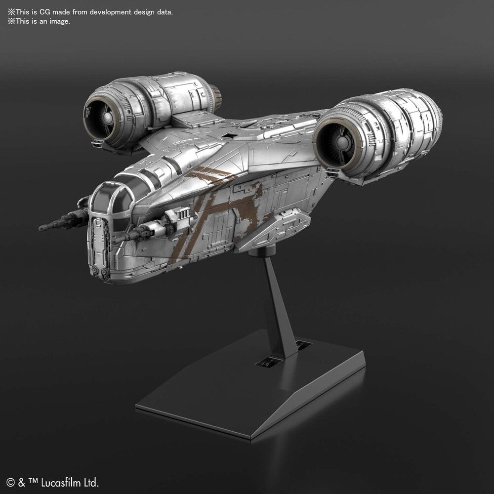 Star Wars Vehicle Model EX018 Razor Crest (Silver Coating)