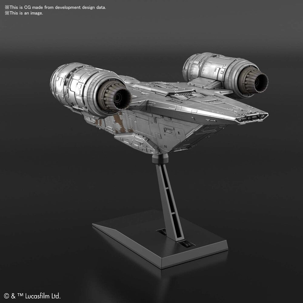 Star Wars Vehicle Model EX018 Razor Crest (Silver Coating)