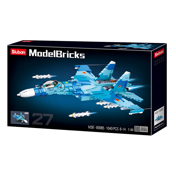 SU-27 Fighter Blue