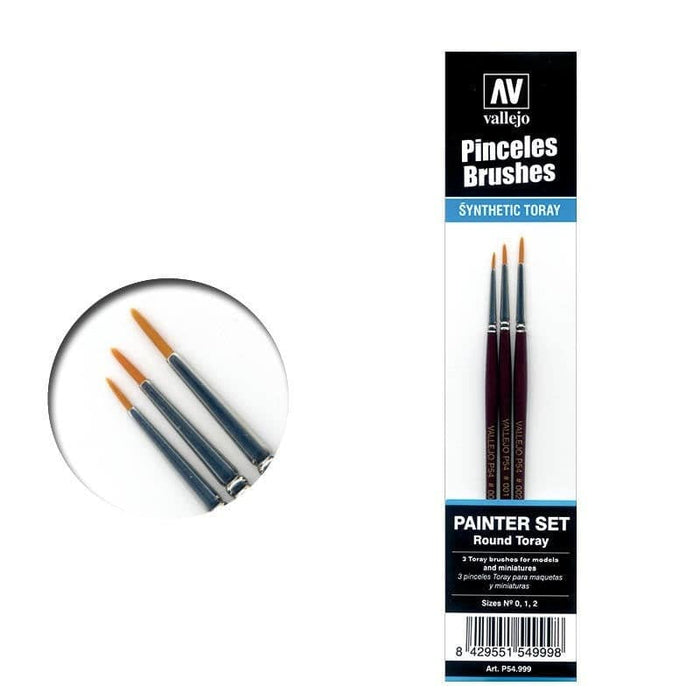 Toray Detail Set 0 1 and 2 Paint Brush Set