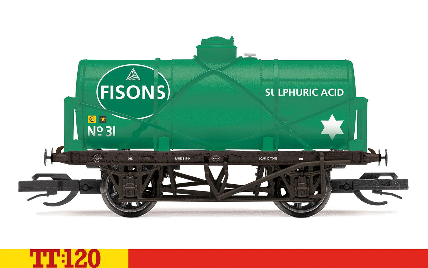 TT:120 12T Tank Wagon ‘Fisons Sulphuric Acid’ No. 31 - Era 2/3