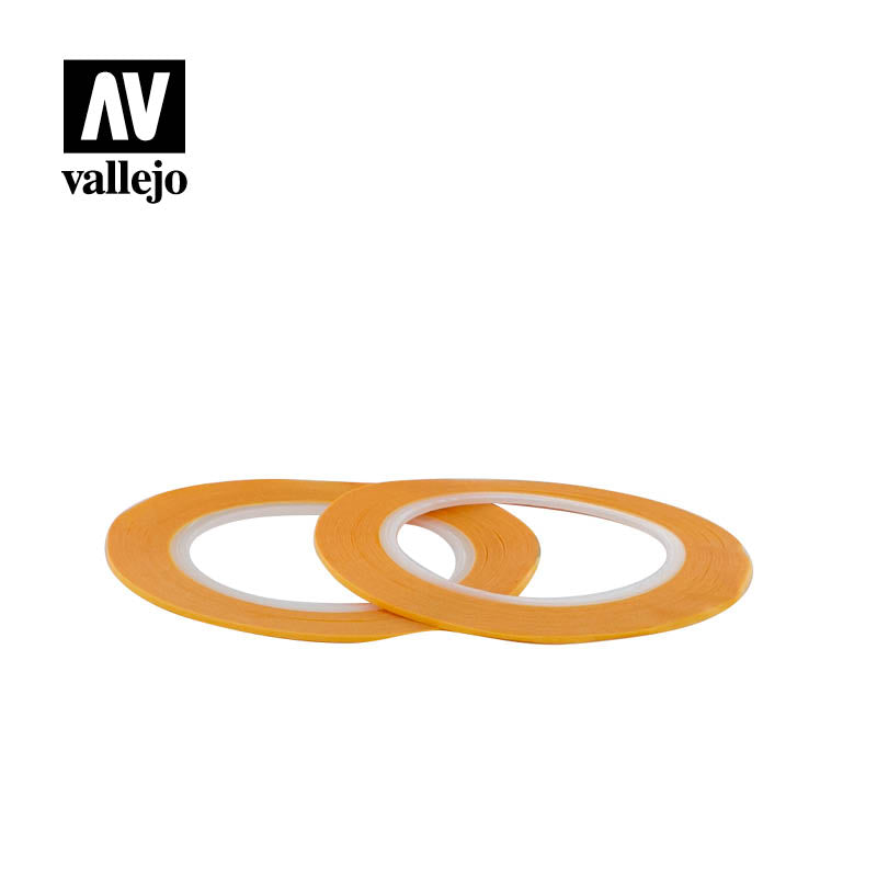 Vallejo T07002 Tools Precision Masking Tape 1mmx18m  Twin Pack