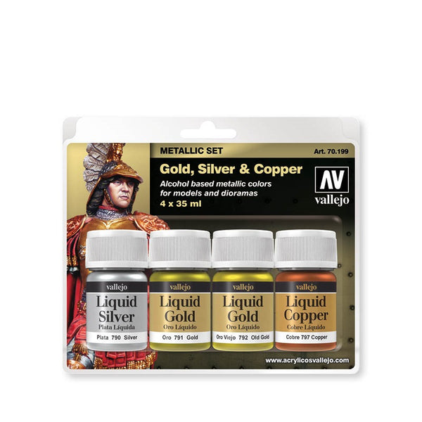 image1_70199 Metallic Set Gold Silver and Copper 4 x 35ml Acrylic Paint Set