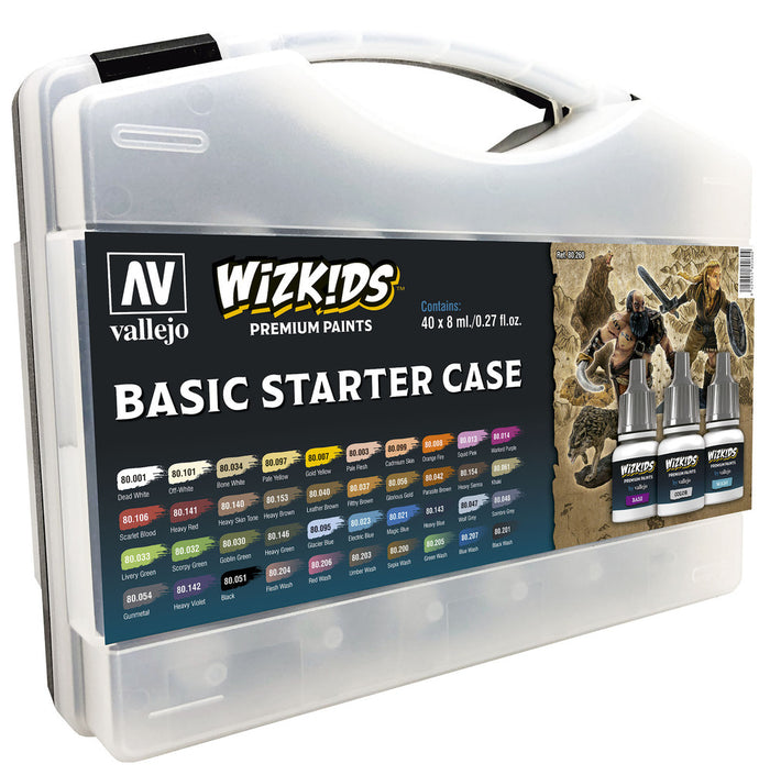 Wizkids Basic Starter Case Acrylic Paint Set 40 Color Set
