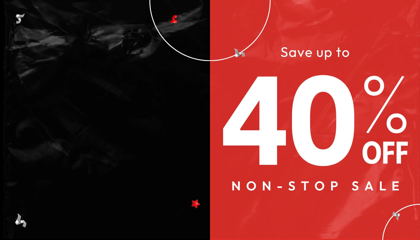Black Friday Sale — save up to 40% off, non-stop sale.